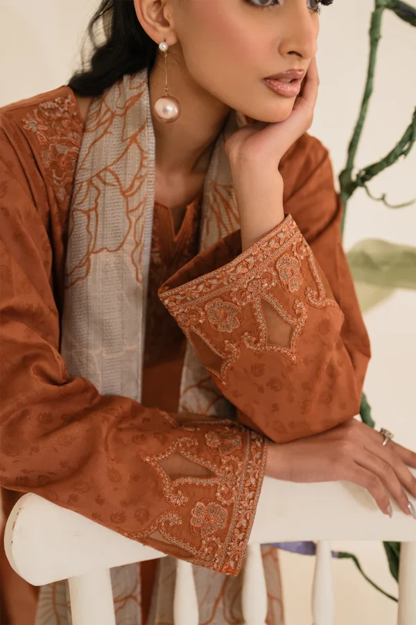 UE-419 Textured Lawn Unstitched 3-Piece Suit - Sole Mode '25 by Iznik Fashions - Image 6