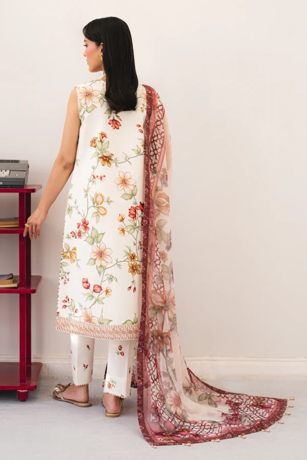 AF-PL-6046-Avaia V04-D04 Digital Printed Premium Lawn Unstitched 3-Piece Suit - Sheen '25 by Alizeh - Image 2