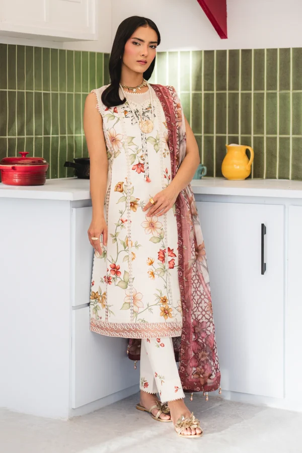 AF-PL-6046-Avaia V04-D04 Digital Printed Premium Lawn Unstitched 3-Piece Suit - Sheen '25 by Alizeh