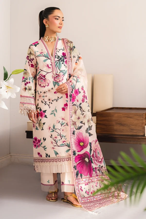 AF-PL-6052-Boho V04-D10 Digital Printed Premium Lawn Unstitched 3-Piece Suit - Sheen '25 by Alizeh - Image 4