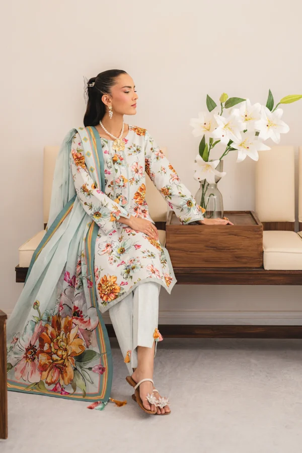 AF-PL-6048-Celan V04-D06 Digital Printed Premium Lawn Unstitched 3-Piece Suit - Sheen '25 by Alizeh - Image 5