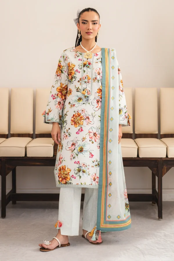 AF-PL-6048-Celan V04-D06 Digital Printed Premium Lawn Unstitched 3-Piece Suit - Sheen '25 by Alizeh - Image 4