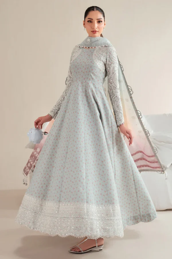 EMBROIDERED LAWN IL'25-D04 Unstitched 3-Piece Suit - Iris Luxury Lawn by Jazmin - Image 3