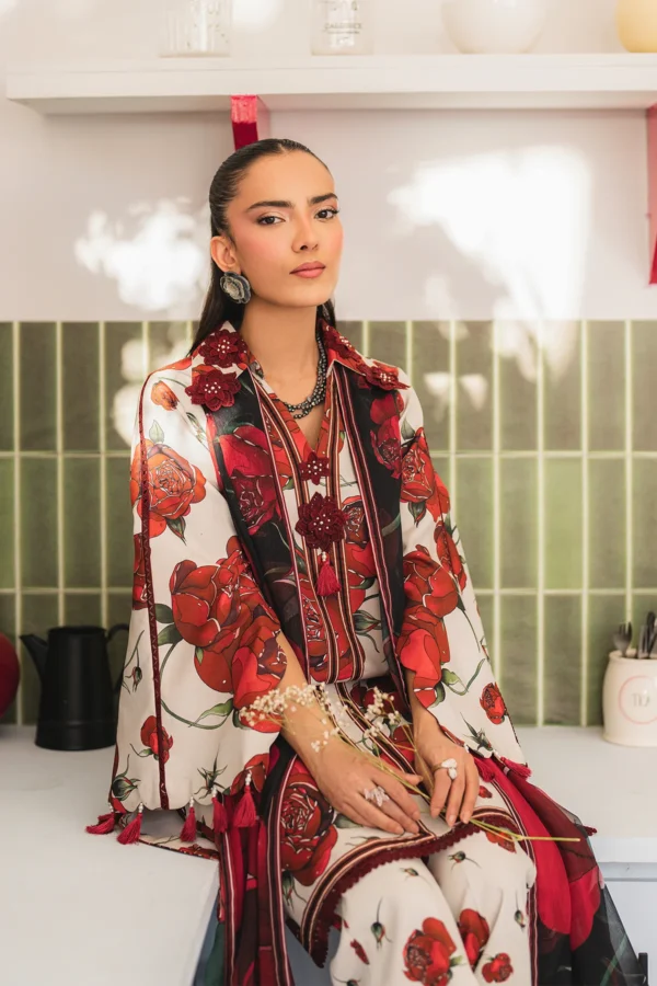 AF-PL-6051-Mish V04-D09 Digital Printed Premium Lawn Unstitched 3-Piece Suit - Sheen '25 by Alizeh - Image 3