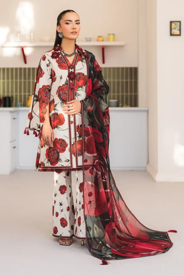 AF-PL-6051-Mish V04-D09 Digital Printed Premium Lawn Unstitched 3-Piece Suit - Sheen '25 by Alizeh
