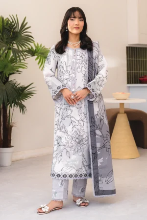 AF-PL-6043-Perie V04-D01 Digital Printed Premium Lawn Unstitched 3-Piece Suit - Sheen '25 by Alizeh