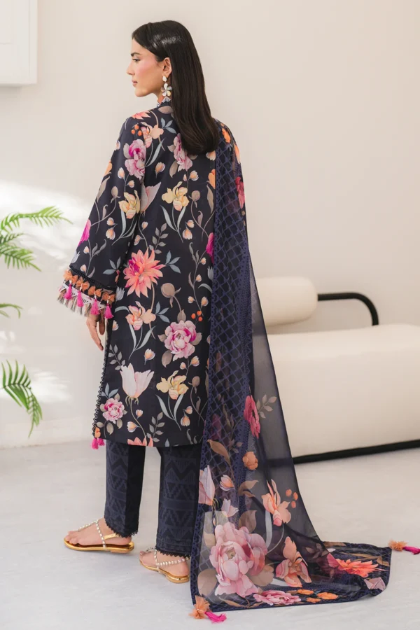 AF-PL-6047-Plush V04-D05 Digital Printed Premium Lawn Unstitched 3-Piece Suit - Sheen '25 by Alizeh - Image 2