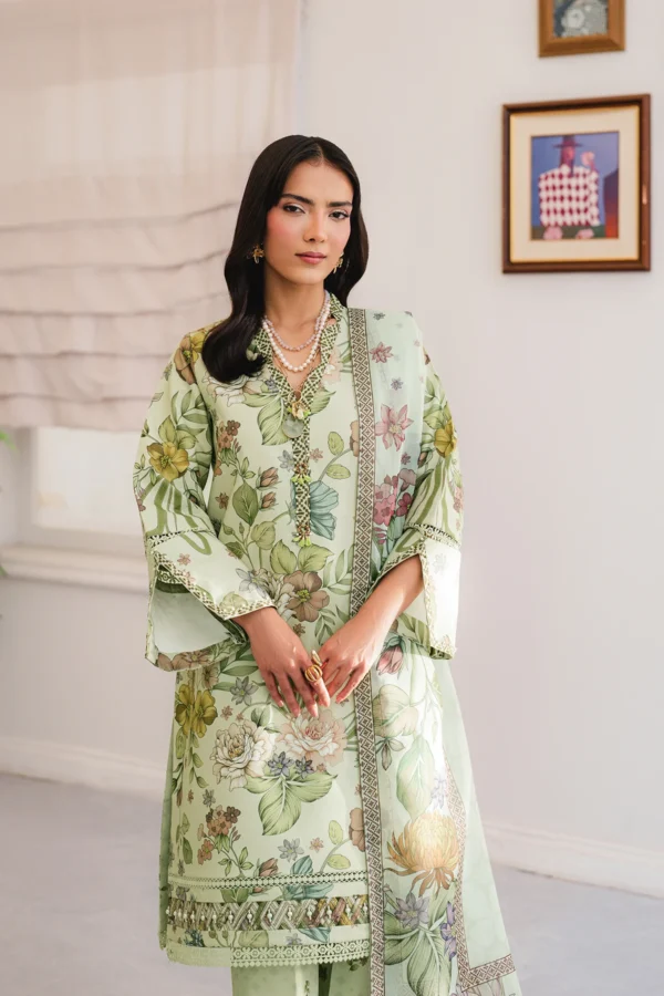 AF-PL-6045-Rinza V04-D03 Digital Printed Premium Lawn Unstitched 3-Piece Suit - Sheen '25 by Alizeh - Image 3