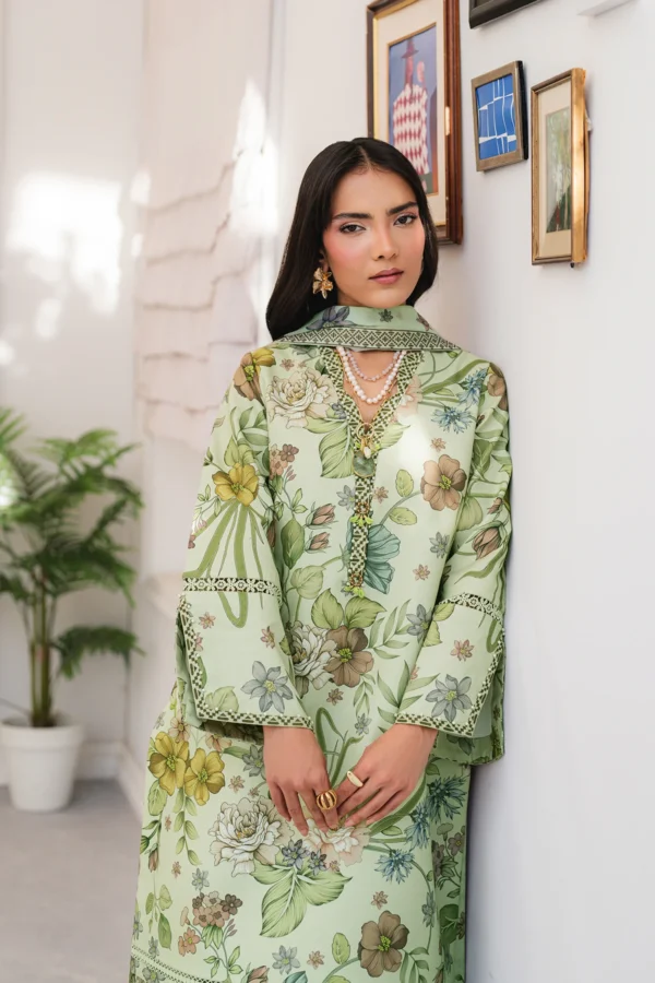 AF-PL-6045-Rinza V04-D03 Digital Printed Premium Lawn Unstitched 3-Piece Suit - Sheen '25 by Alizeh - Image 5