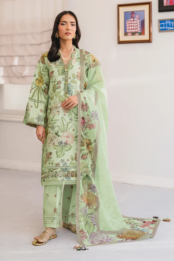 AF-PL-6045-Rinza V04-D03 Digital Printed Premium Lawn Unstitched 3-Piece Suit - Sheen '25 by Alizeh
