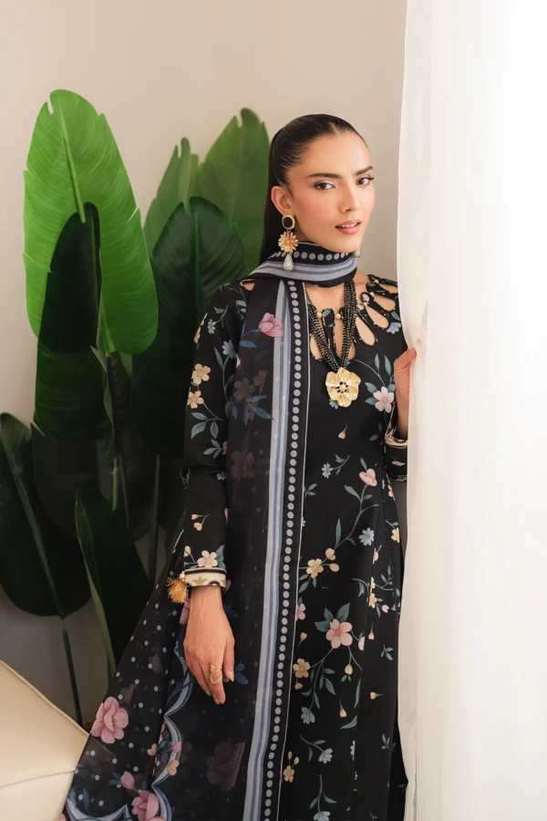 AF-PL-6050-Shyna V04-D08 Digital Printed Premium Lawn Unstitched 3-Piece Suit - Sheen '25 by Alizeh - Image 3