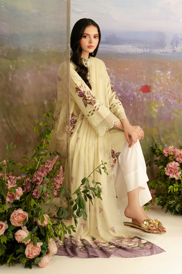 UE-459 Printed Lawn Unstitched 3-Piece Suit - Sole Mode '25 by Iznik Fashions - Image 6