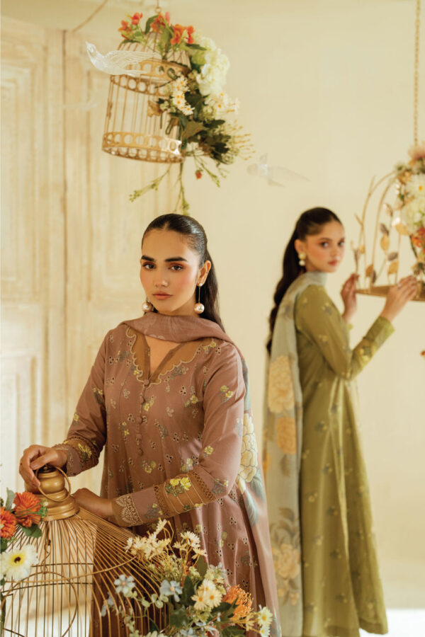 UE-447 Printed Lawn Unstitched 3-Piece Suit - Exclusive Lawn '25 by Iznik Fashions - Image 3
