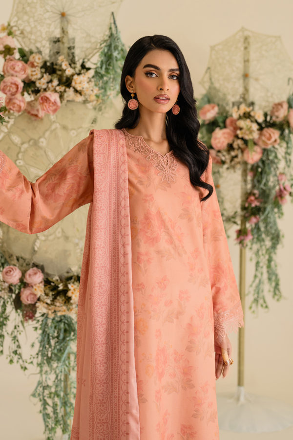 UE-433 Printed Lawn Unstitched 3-Piece Suit - Sole Mode '25 by Iznik Fashions - Image 9