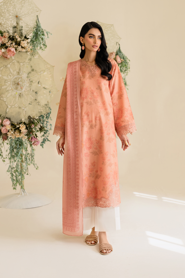 UE-433 Printed Lawn Unstitched 3-Piece Suit - Sole Mode '25 by Iznik Fashions - Image 3