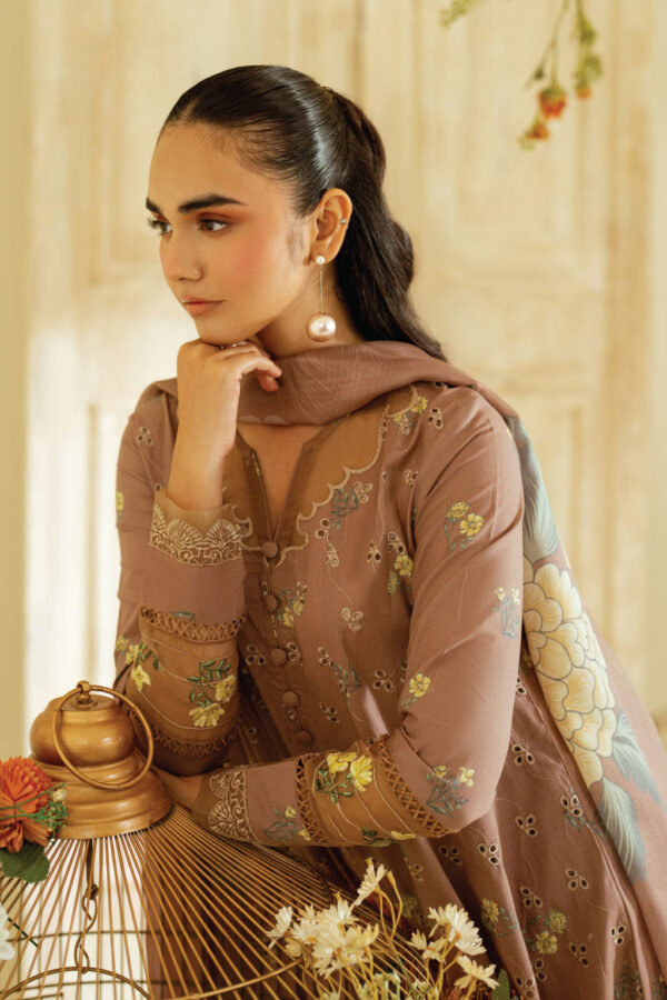 UE-448 Printed Lawn Unstitched 3-Piece Suit - Exclusive Lawn '25 by Iznik Fashions - Image 11