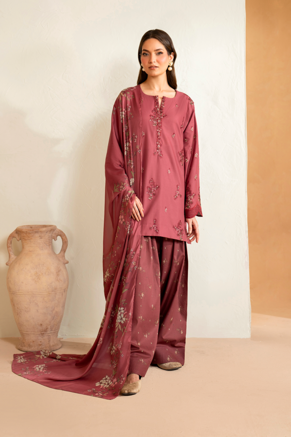 UE-469 Printed Lawn Unstitched 3-Piece Suit - Sole Mode '25 by Iznik Fashions