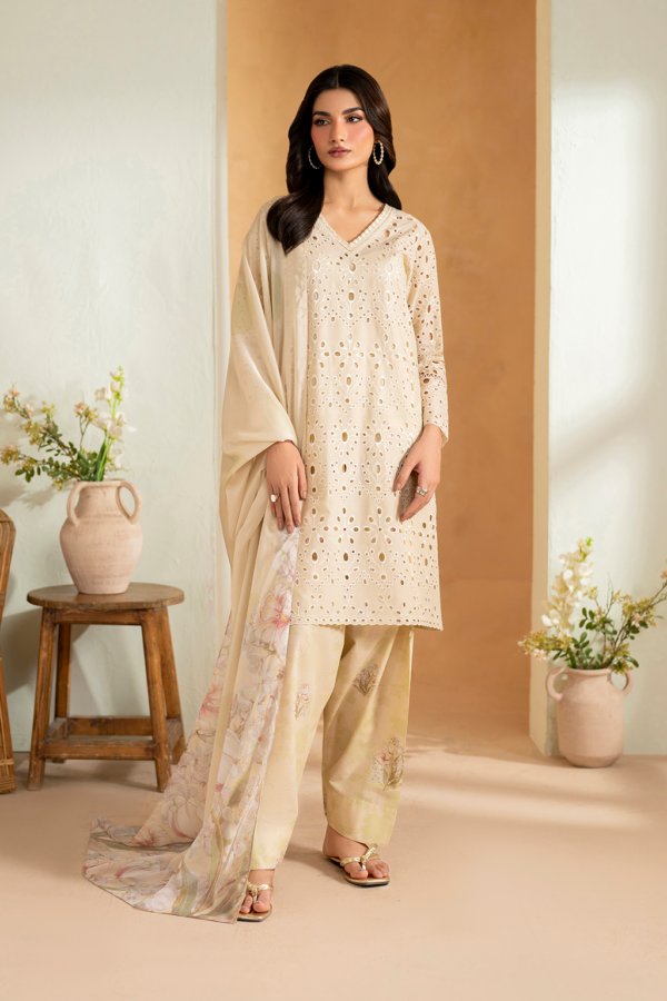 UE-471 Embroidered Lawn Unstitched 3-Piece Suit - Sole Mode '25 by Iznik Fashions