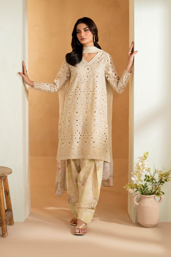 UE-471 Embroidered Lawn Unstitched 3-Piece Suit - Sole Mode '25 by Iznik Fashions - Image 8