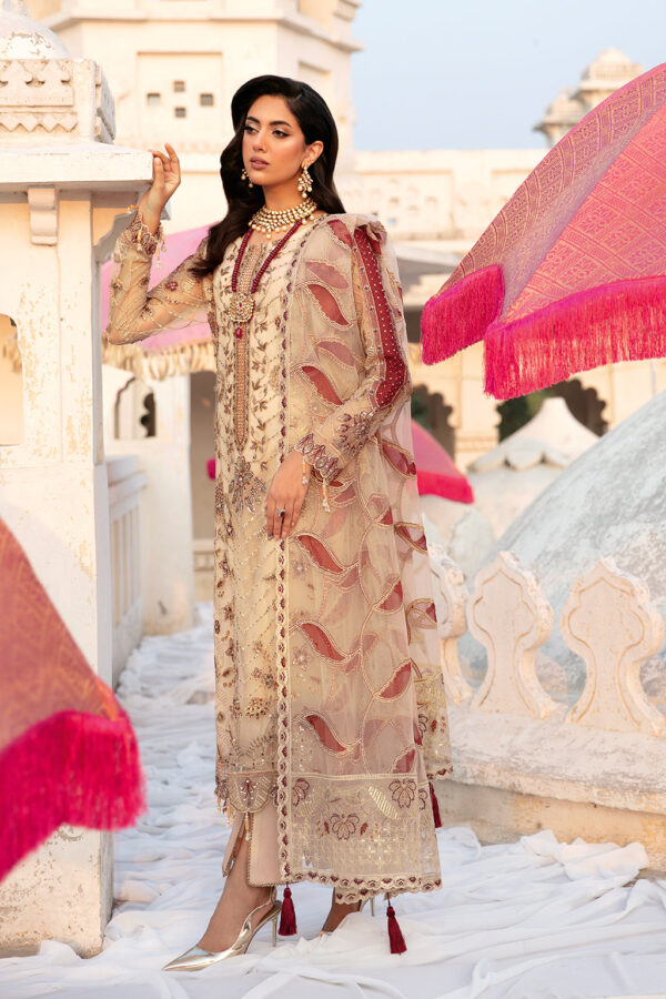 H-308 Ramsha Unstitched Luxury Wedding Collection - Image 3