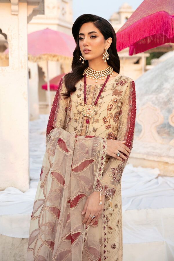 H-308 Ramsha Unstitched Luxury Wedding Collection - Image 2