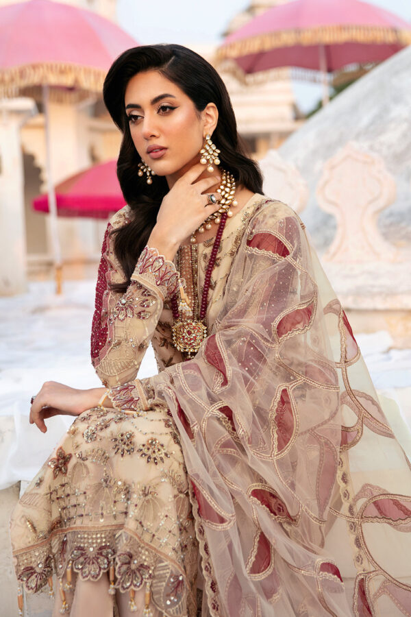 H-308 Ramsha Unstitched Luxury Wedding Collection - Image 4