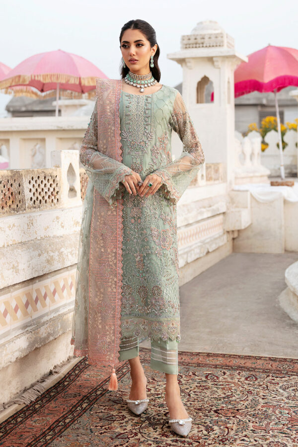 H-302 Ramsha Unstitched Luxury Wedding Collection '25 - Image 3