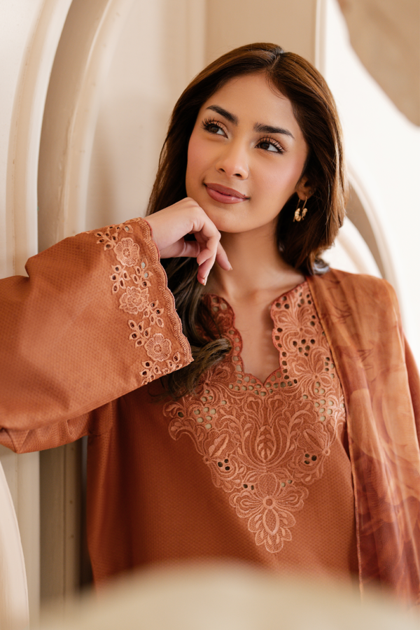 UE-461 Embroidered Lawn Unstitched 3-Piece Suit - Exclusive Lawn '25 by Iznik Fashions - Image 11