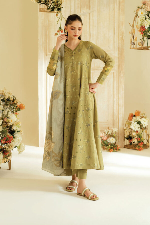 UE-447 Printed Lawn Unstitched 3-Piece Suit - Exclusive Lawn '25 by Iznik Fashions