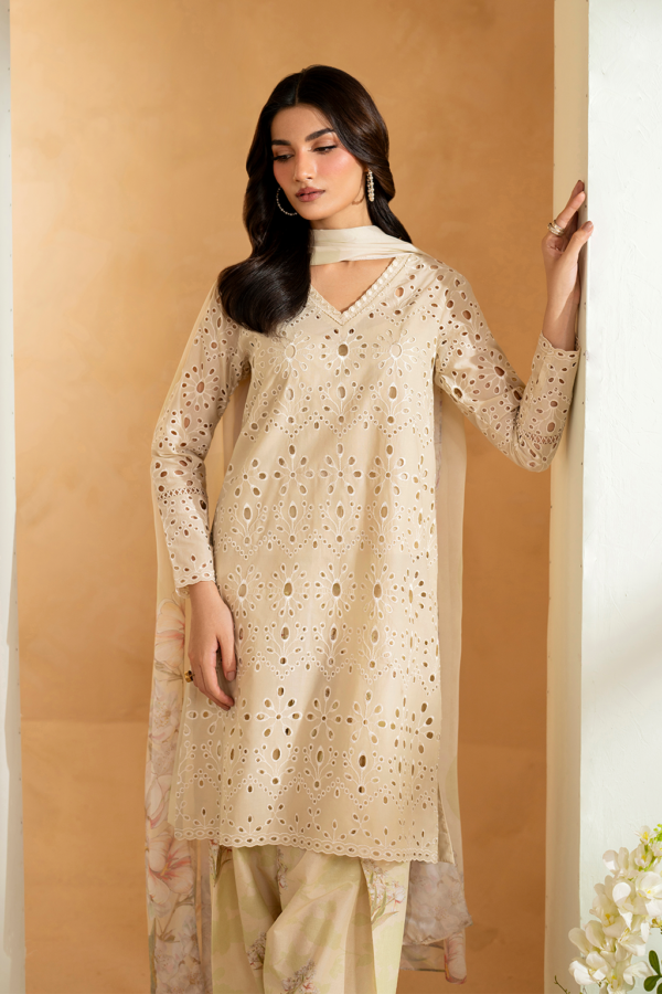 UE-471 Embroidered Lawn Unstitched 3-Piece Suit - Sole Mode '25 by Iznik Fashions - Image 7
