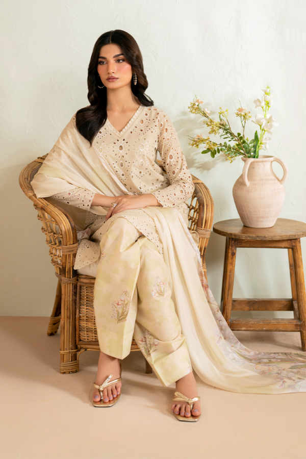 UE-471 Embroidered Lawn Unstitched 3-Piece Suit - Sole Mode '25 by Iznik Fashions - Image 11