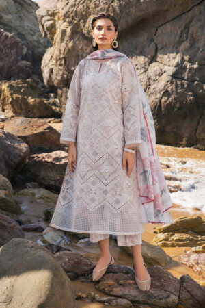 EMBROIDERED PRINTED LAWN UF-4116 Unstitched Summer by Baroque