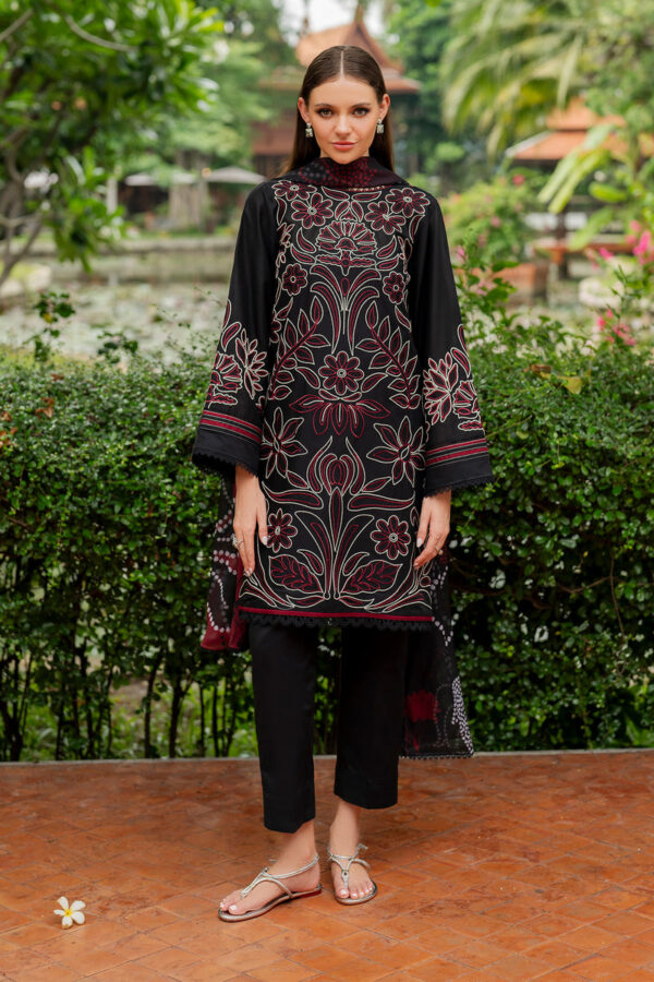 Embroidered Lawn UF-4200 Unstitched Summer by Baroque - Image 7