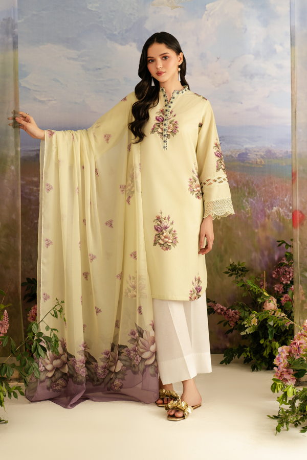 UE-459 Printed Lawn Unstitched 3-Piece Suit - Sole Mode '25 by Iznik Fashions - Image 11