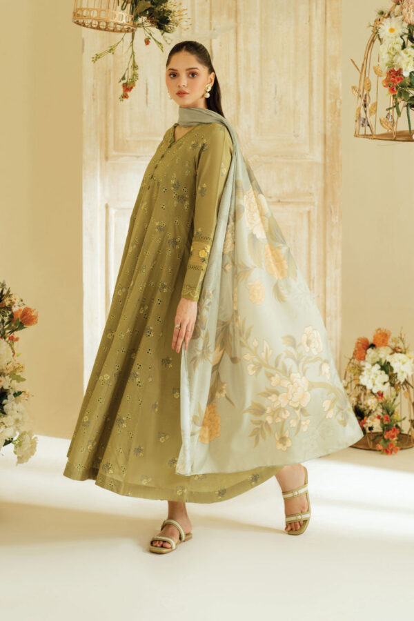 UE-447 Printed Lawn Unstitched 3-Piece Suit - Exclusive Lawn '25 by Iznik Fashions - Image 9