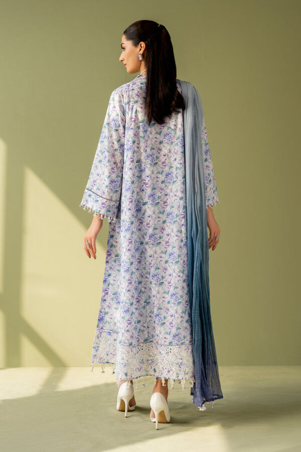 EMBROIDERED PRINTED LAWN UF-4167 Unstitched Summer by Baroque - Image 9