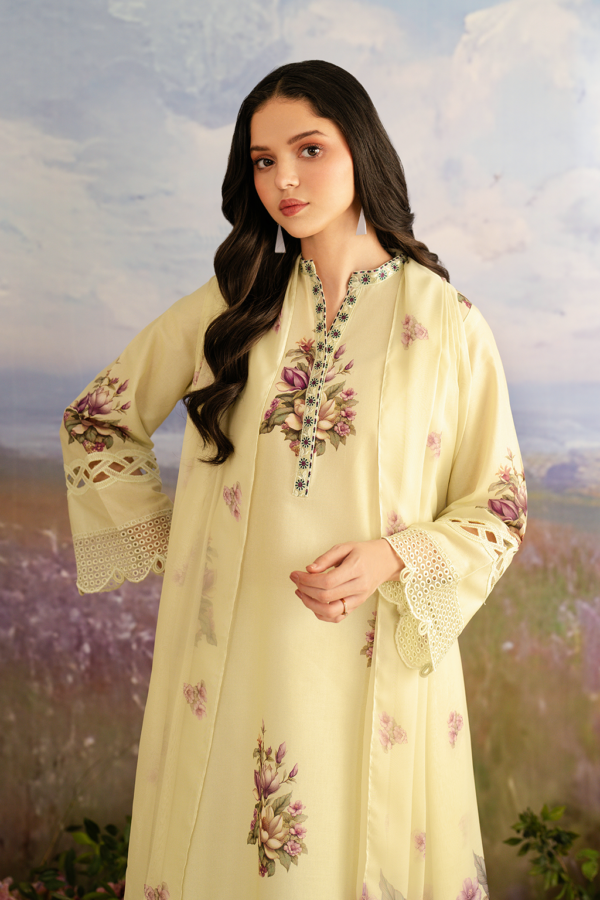 UE-459 Printed Lawn Unstitched 3-Piece Suit - Sole Mode '25 by Iznik Fashions - Image 9