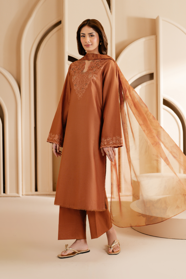 UE-461 Embroidered Lawn Unstitched 3-Piece Suit - Exclusive Lawn '25 by Iznik Fashions - Image 7