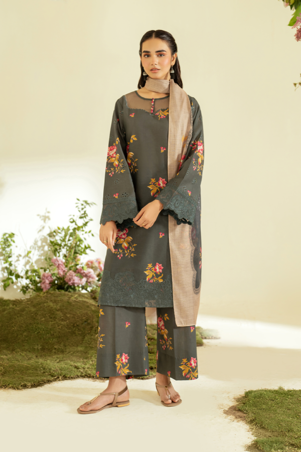 UE-452 Printed Lawn Unstitched 3-Piece Beautiful Suit – Sole Mode ’25 by Iznik Fashions - Image 7