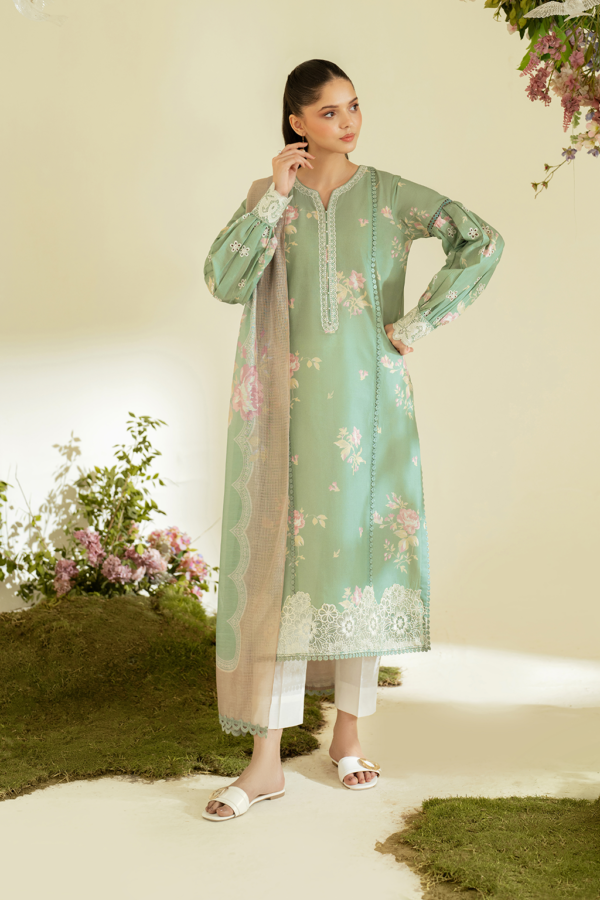 UE-453 Printed Lawn Unstitched 3-Piece Suit - Sole Mode '25 by Iznik Fashions - Image 12