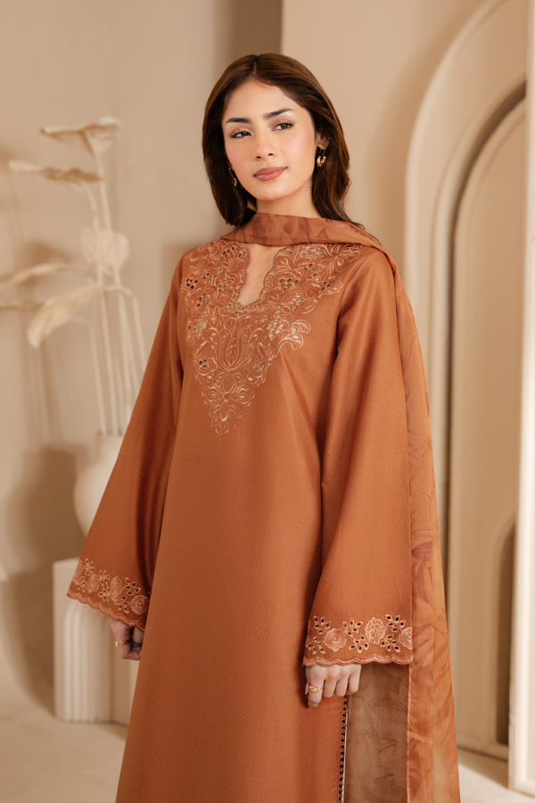 UE-461 Embroidered Lawn Unstitched 3-Piece Suit - Exclusive Lawn '25 by Iznik Fashions - Image 6