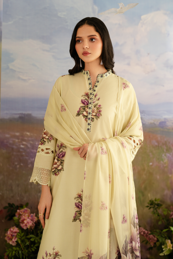 UE-459 Printed Lawn Unstitched 3-Piece Suit - Sole Mode '25 by Iznik Fashions - Image 8