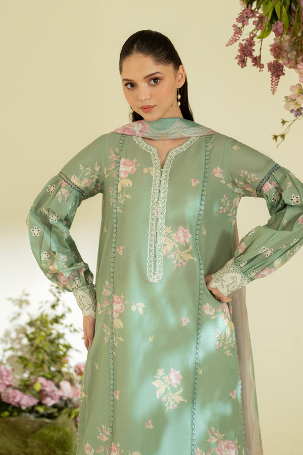 UE-453 Printed Lawn Unstitched 3-Piece Suit - Sole Mode '25 by Iznik Fashions - Image 5