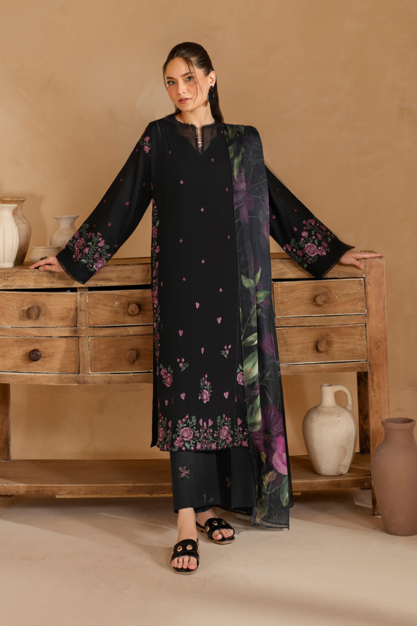 UE-477 Embroidered Lawn Unstitched 3-Piece Suit - Sole Mode '25 by Iznik Fashions - Image 4