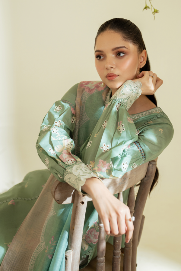 UE-453 Printed Lawn Unstitched 3-Piece Suit - Sole Mode '25 by Iznik Fashions - Image 2