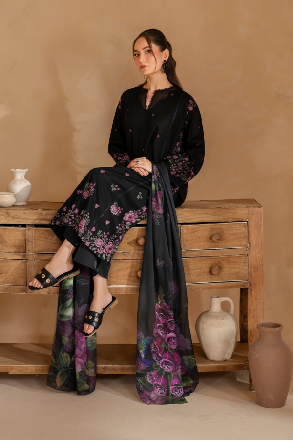 UE-477 Embroidered Lawn Unstitched 3-Piece Suit - Sole Mode '25 by Iznik Fashions - Image 8
