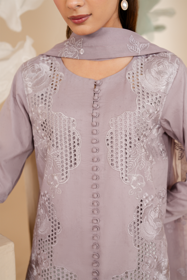 UE-464 Embroidered Lawn Unstitched 3-Piece Suit - Exclusive Lawn '25 by Iznik Fashions - Image 5