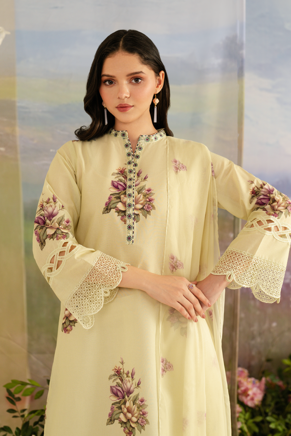 UE-459 Printed Lawn Unstitched 3-Piece Suit - Sole Mode '25 by Iznik Fashions - Image 7