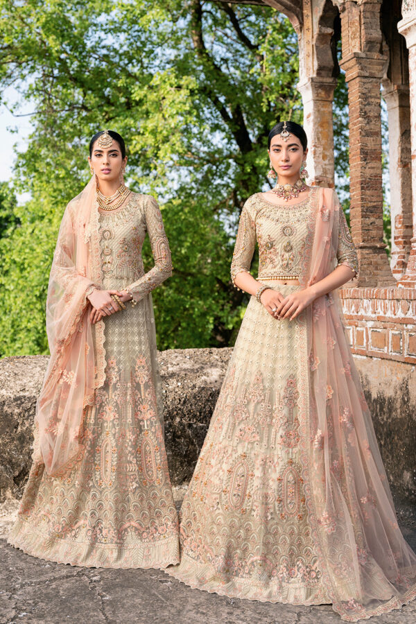 H-202 Ramsha Unstitched Luxury Wedding Collection - Image 14