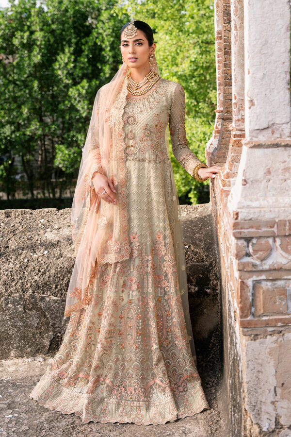 H-202 Ramsha Unstitched Luxury Wedding Collection - Image 8